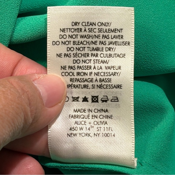 Alice + Olivia Size Small Mint Kelly Catalina T-Shirt Mini Dress Designer Party - Picture 5 of 6